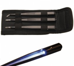 3-tlg.-Meistersatz LED-Pinzetten