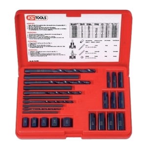 Gewindeausdrehsatz M5-M16, 25 tlg. KS Tools
