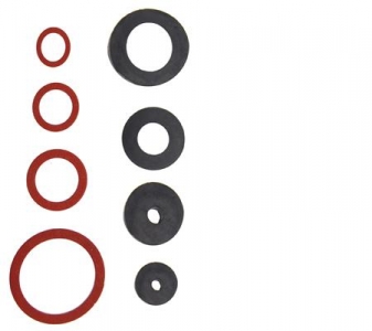 Meister-Set Gummi u. Fiber Dichtring-Sortiment