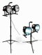Werkstattlampe Teleskopstativ + Energiesparlampen